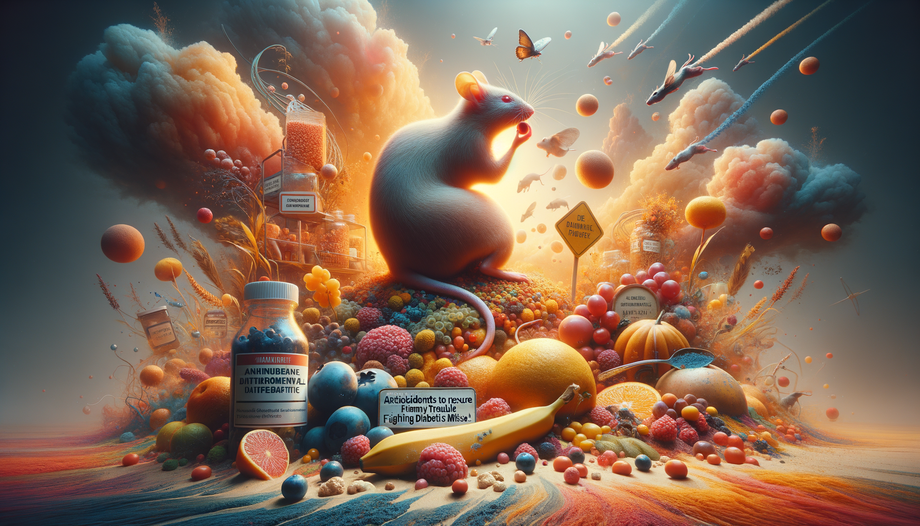 Antioxidants to the Rescue: Fighting Tummy Trouble in Diabetic Mice!